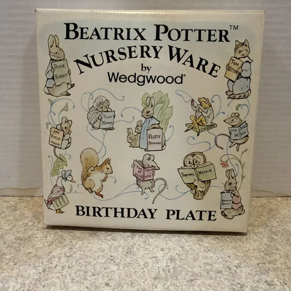 1981 Beatrix Potter Wedgwood Peter Rabbit 8.25'' Porcelain Birthday Plate